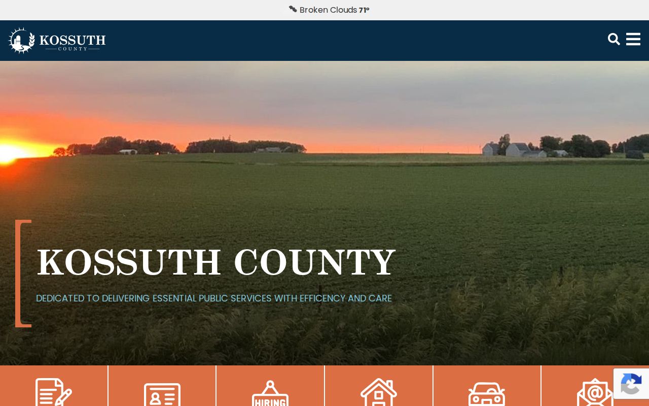 Kossuth County criminal history county government page