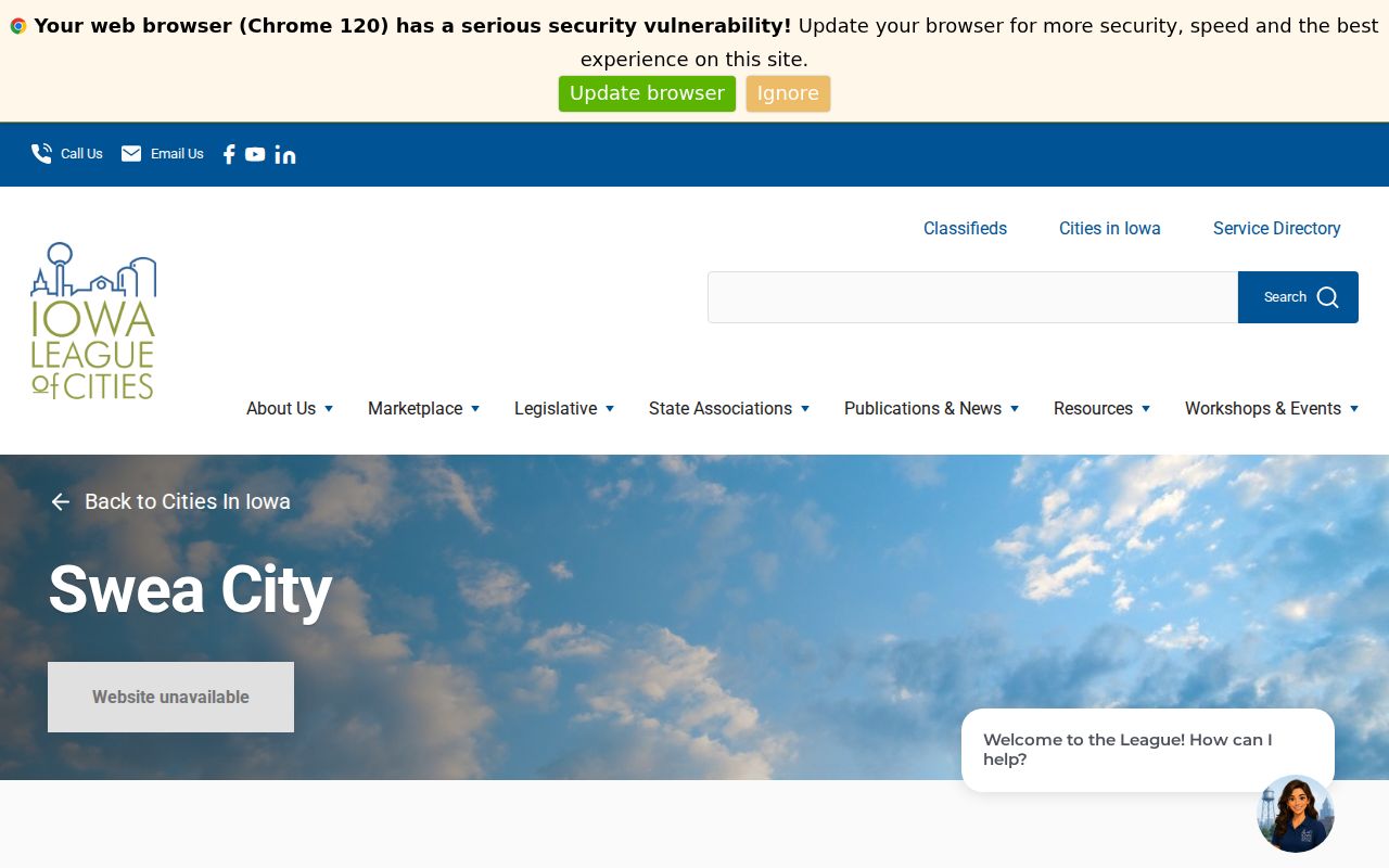 Swea City criminal records and official city government directory